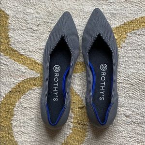 “The Point” grey Rothy’s, never worn!